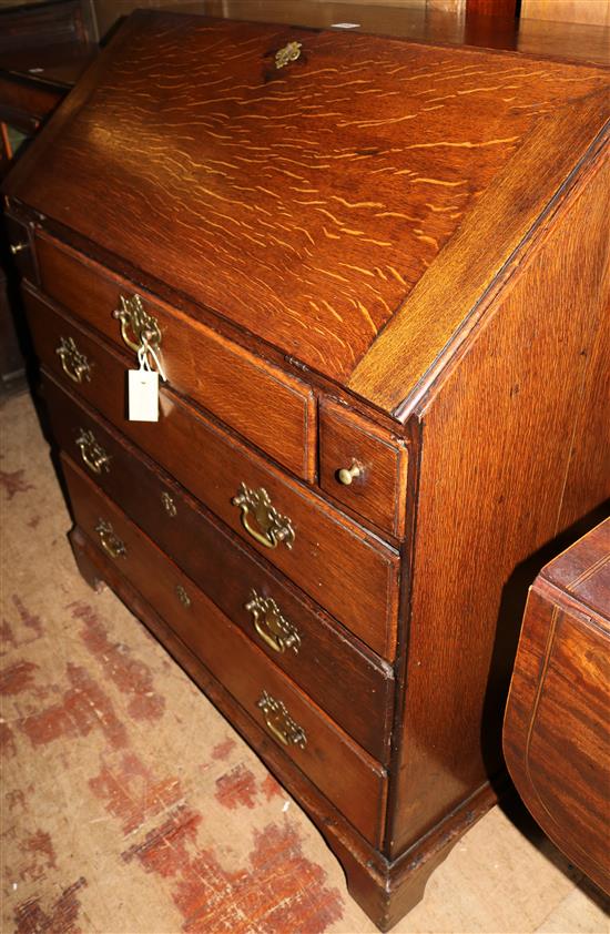 George III oak bureau